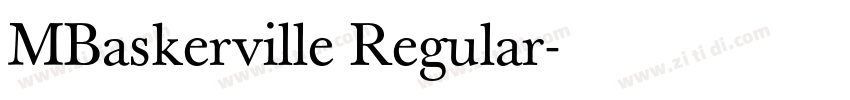 MBaskerville Regular字体转换